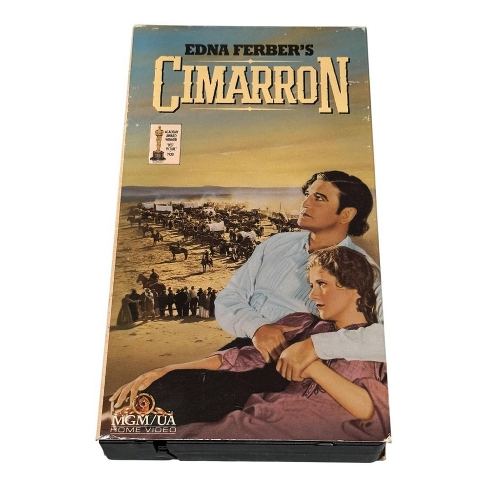 Vintage Cimarron VHS 1930 B&W Richard Dix Irene Dunne MGM/UA Home Video Western